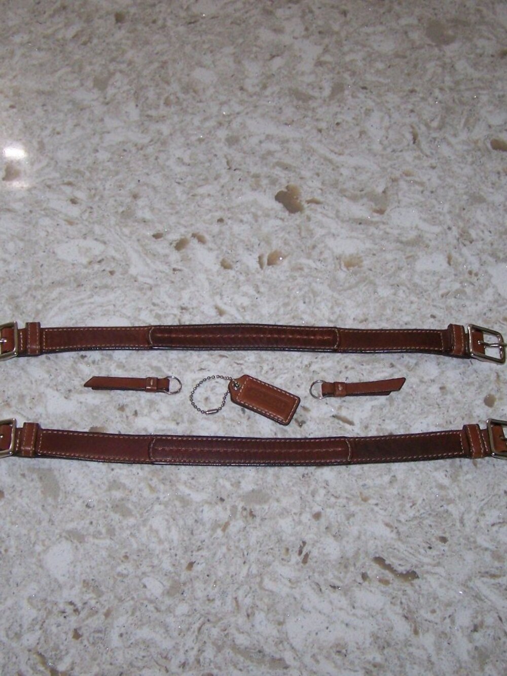 Coach Vintage Handles, Hang Tag/Key Fob & 2 Zipper Pulls
